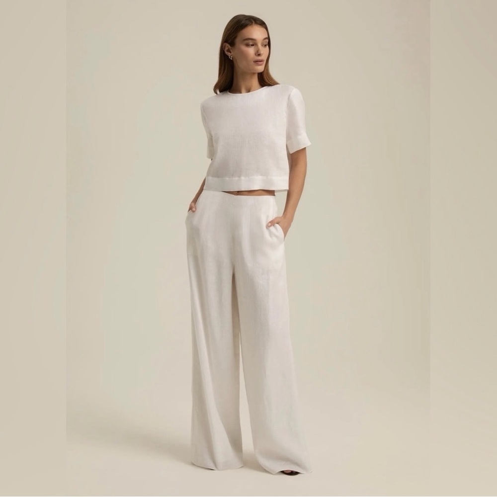 Favorite Daughter Cream Cropped T